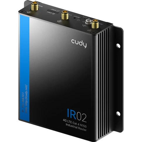 Промышленный маршрутизатор/ Industrial 4G LTE Cat4 Wi-Fi Router, LTE Cat4, N150 WiFi, 2 x 10/100M RJ45 Ports, 2 x SIM Slots, 1 x RP-SMA(Wi-Fi), 2 x SMA(4G), 1 x 7-Pin Industrial interface(RS485/RS232/IO),   1x 2-Pin Power Port, Support Wide Range Voltage, фото 1