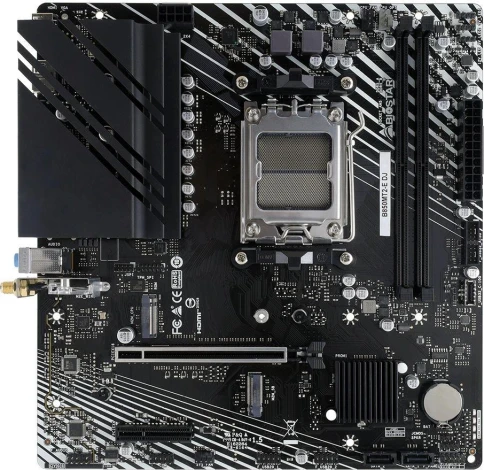Материнская плата Biostar B850MT2-E DJ SocketAM5 AMD B850 2xDDR5 mATX AC`97 8ch(7.1) 2.5Gg RAID+HDMI+DP фото 3