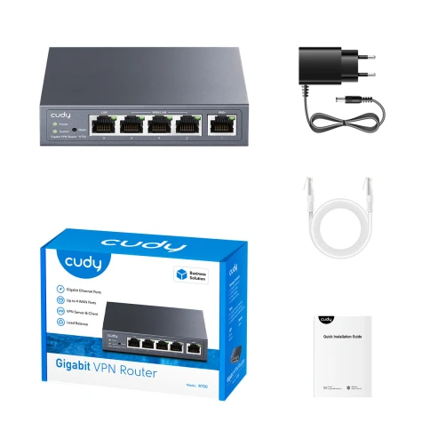 Маршрутизатор/ Gigabit Multi-WAN VPN Router, 1 GbE WAN,  1GbE LAN, 3 Configurable WAN/LAN,  Load balancing,  Link Backup, Zerotier/Wireguard/OpenVPN/IPSec/L2TP/PPTP VPN Server and Client, Zerotier,  IPv6, TR069/098/TR181/TR111, DNS over Cloudflare/Google/ фото 6