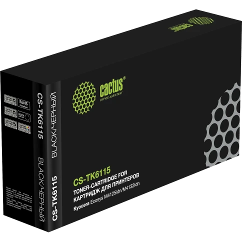 -/ Картридж лазерный Cactus CS-TK6115 TK-6115 черный (15000стр.) для Kyocera Ecosys M4125idn/M4132idn фото 3