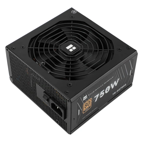 Блок питания 750W/ Power Supply Thermalright, 750W 80+ Gold (ATX, 3.1, PCIe 5.1, Non-modular, 1x24(20+4)pin, 1xCPU 8(4+4)pin, 2xPCIe*2 8(6+2)pin, 5xSATA3, 1x12+4pin (12VHPWR PCIe 5.1 12+4pin 600mm), 3xMOLEX4pin, Active, 120x120mm, 150x140x86mm, APFC, blac фото 1