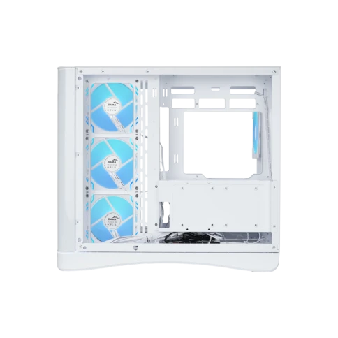Корпус ПК без блока питания/ Case SAMA V62S White, Midi-Tower, TG, 4x120mm ARGB, 2xUSB 3.0 + 1xUSB 3.2 Type-C, ATX, mATX, mITX White фото 3