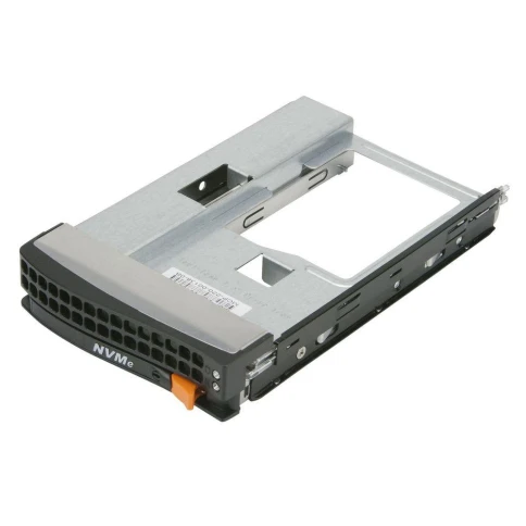 Комплектующие корпусов SuperMicro MCP-220-00138-0B Tool-less Black gen-5 3.5»-to-2.5» NVMe drive tray, Orange tab фото 4