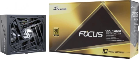Блок питания Seasonic ATX 1000W Focus GX-1000 80+ gold (20+4pin) APFC 135mm fan 10xSATA Cab Manag RTL [GX-1000 V4 SRP-FGX102-A5A32SF] фото 10