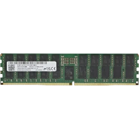 Память оперативная/ Micron 128GB DDR5 6400 MT/s CL46 2Rx4 ECC Registered DIMM 288pin фото 1