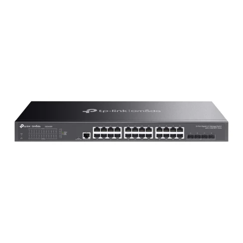 Коммутатор/ TP-Link JetStream™ 24-port Pure-Gigabit L2+ Managed Switch, 24 10/100/1000Mbps RJ45, 4*10G SFP+ Slots фото 2