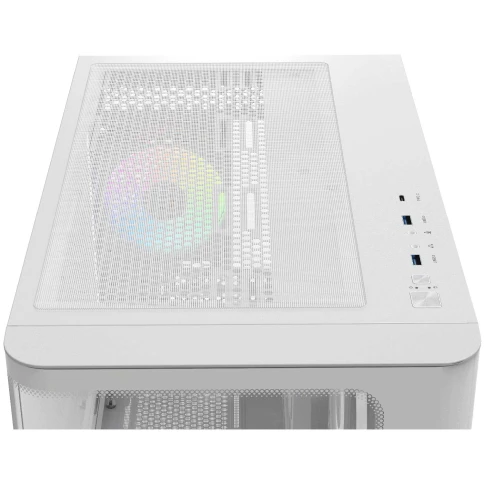 Корпус ПК без блока питания/ Case Ocypus Iota C70 Curve WH ARGB, Midi-Tower, TG, 4x120mm ARGB, 2xUSB-A 3.0 + 1xUSB-C 3.1, ATX, mATX, mITX White фото 7