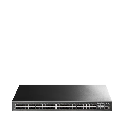 Коммутатор/ 48-Port Layer 3 Managed Gigabit Switch,48 Gigabit Ethernet ports + 4 10 Gigabit uplink SFP optical ports + 1 USB serial port + 1 console port, backplane bandwidth 176Gbps, three-layer network management function, support routing, DHCP, VLAN, M фото 1