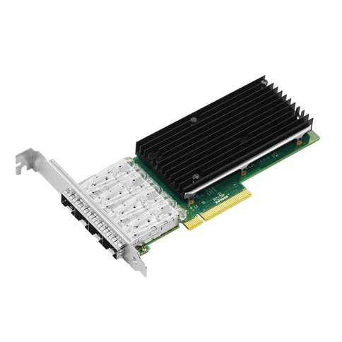 Сетевая карта/ PCIe x8 10G Quad Port Fiber Server Network Card фото 1