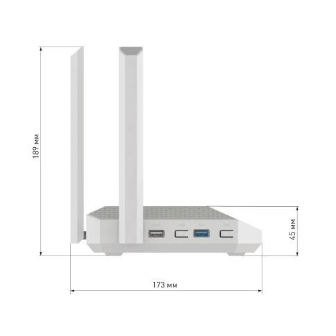 Маршрутизатор Netcraze Ultra NC-1812 — Wi-Fi 7 BE7200, 10G, 2.5G, Mesh, USB 3.2 фото 9
