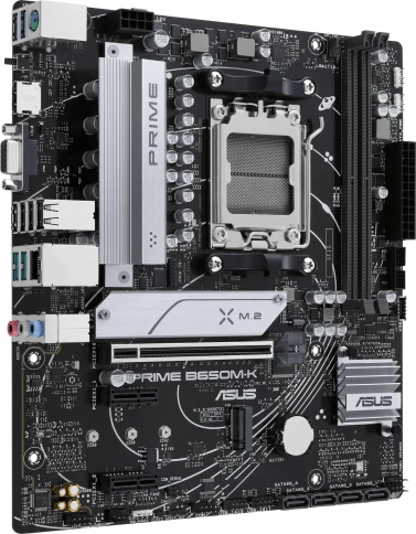 Материнская плата ASUS PRIME B650M-K SocketAM5 AMD B650 2xDDR5 mATX AC`97 8ch(7.1) 2.5Gg RAID+VGA+HDMI [PRIME B650M-K] фото 3
