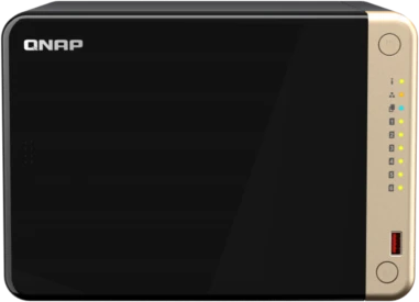 Сетевое хранилище без дисков/ SMB QNAP TS-664-8G NAS 6 HDD trays, 4-core Intel Celeron N5105/N5095 2.0-2.9 GHz, 8 GB RAM , 2x2.5 Gigabit Ethernet , 2xUSB 3.2 Gen 2 (10Gbps), 2xUSB 2.0 port, 1xHDMI, 2xM.2 PCIe Gen 3 x1 slots фото 1