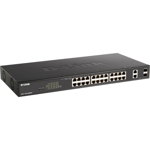 Коммутатор/ EasySmart L2 Switch 24х1000Base-T PoE, 2xCombo 1000Base-T/SFP, PoE Budget 370W фото 2