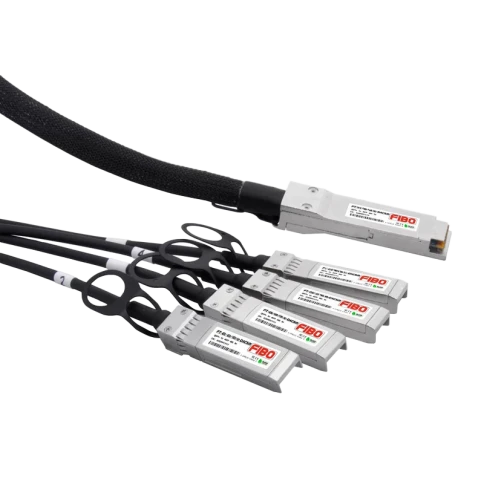 Кабель/ FIBO FT-Q100-4S25-DAC3m QSFP28 100G x 4SFP28 25G DAC модуль, медный кабель, 3 метра фото 1