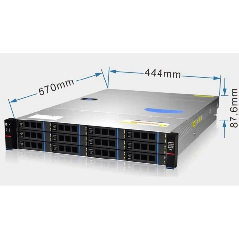 Серверный корпус/ Gooxi RMC2112-670-HS-NV-D 2U 12bay chassis  SAS/SATA фото 3