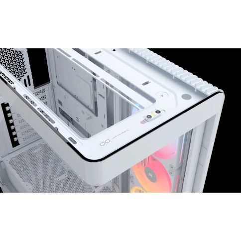 Корпус без блока питания/ Case Corsair Frame 4500X LX-R RGB iCUE LINK, Midi-Tower, TG, 3x120mm ARGB reverse fans, 2xUSB-A 3.2, 1xUSB 3.2 Type-C, E-ATX, ATX, mATX, mITX White фото 5