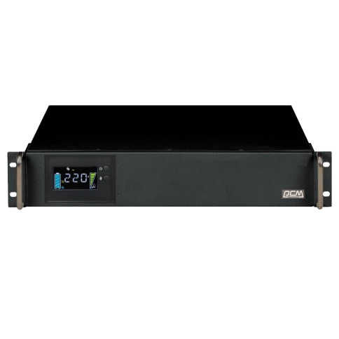 Источник бесперебойного питания Powercom King Pro RM KIN-1500AP LCD 1200Вт 1500ВА черный/ UPS Powercom King Pro RM KIN-1500AP LCD 1200W 1500Va black фото 2