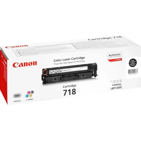 Тонер-картридж/ CLBP CARTRIDGE 718 BK EUR фото 2