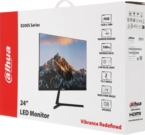 Монитор Dahua 23.8" DHI-LM24-B200S черный VA LED 5ms 16:9 HDMI M/M матовая 3000:1 250cd 178гр/178гр 1920x1080 100Hz VGA FHD 2.74кг фото 4