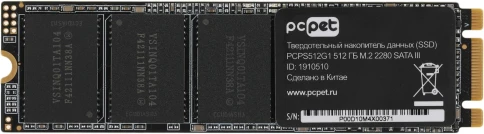 Твердотельный накопитель PC Pet SATA-III 512GB PCPS512G1 M.2 2280 OEM [PCPS512G1] фото 2