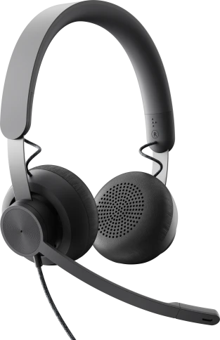 Гарнитура/ Logitech Headset Zone Wired  UC Graphite фото 1