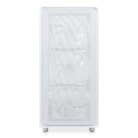 Корпус без блока питания/ Case HSPD M510, Mesh Mid Tower, White, TG, 0.5 SPCC, 4x120mm ARGB (Orbis F1) ATX, mATX, mITX 180/280/160mm 1x2.5", 1x3.5", 7xPCI 2xUSB-A 3.0 517x277x418mm фото 4