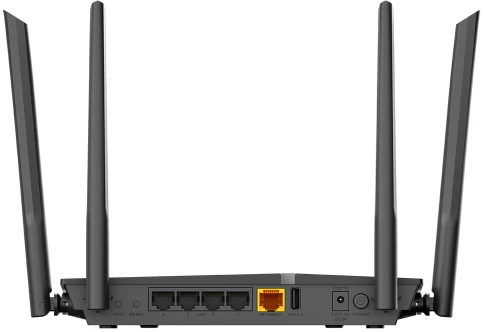 Маршрутизатор/ AC1200 Wi-Fi Router, 1000Base-T WAN, 4x1000Base-T LAN, 4x5dBi external antennas, USB port, 3G/LTE support фото 4