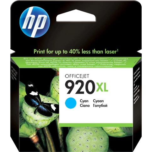Картридж/ HP 920XL Cyan Officejet Ink Cartridge фото 1