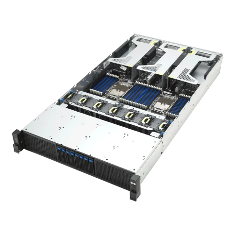 Серверная платформа/ ASUS RS720-E12-RS8G, 2U, 2x LGA 4710, 32x DDR5 6400, 8 x 2.5" hsb 8x SATA/SAS*/NVMe, 8x PCIe slots* + 2x OCP3.0*, 2x m.2 2280/2260, no LAN, 1+1 3200W фото 4
