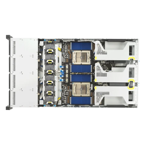 Серверная платформа/ ASUS RS720A-E13-RS12U, 2U, 2 x SP5 (LGA 6096P) 400W, 24 x DDR5 6400, 12 x 3.5/2.5 NVME hsb, 6 x PCIE Gen5 x8 or 3 x PCIE Gen5 x16, 2 x PCIE Gen5 x16, 2 x OCP3.0 Gen5 x16, 1+1 2700W фото 9