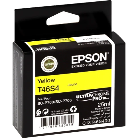 Картридж/ Singlepack Yellow T46S4 UltraChromePro10 ink  ink 25ml фото 2