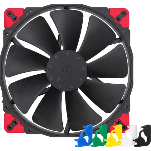 Кулер для корпуса/ Case Cooler Noctua NF-A20 PWM chromax.black.swap (200x200x30mm, 4-pin PWM, 86.46CFM, 18.1dBA, 800RPM, Black) фото 1