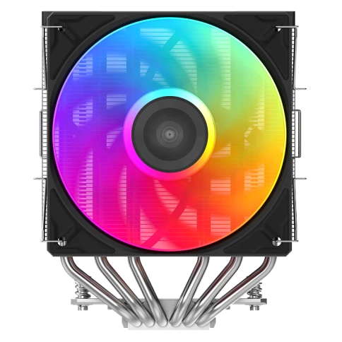 Кулер для процессора/ CPU Cooler SAMA A60L (265W, 4-pin PWM, 156.5mm, 6x6mm, ARGB, 2x120mm, 78CFM, 29dBA, 2200RPM, S: 1851/1700/1200/115X, AM5/AM4, silver) фото 1