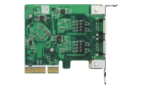 Сетевая карта/ QNAP QXG-2G2T-I225 2-port 2.5 GbE network expansion card, Controller I225-LM,  PCIe Gen2 x2, 3 x Brackets included (Full-height, Low-profile and Specialized for QNAP NAS) фото 4