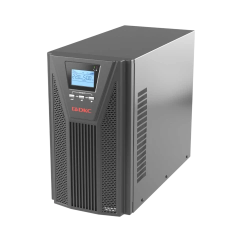 Онлайн ИБП ДКС серии Small Tower, 3000 ВА/2700 Вт, 1/1, 4xSchuko, EPO, USB, RS-232, RJ45, з/у 6А, без АКБ фото 2