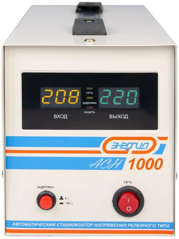 Стабилизатор  АСН- 1000  ЭНЕРГИЯ с цифр. дисплеем/ Stabilizer ASN-1000 ENERGY with numbers. display фото 2