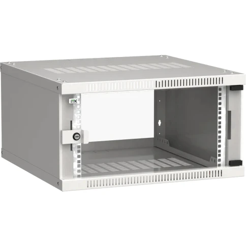 ITK Шкаф LINEA WE 6U 600x600мм дверь стекло серый фото 1