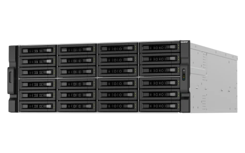 Сетевое хранилище без дисков/ ENTERPRISE QNAP TS-h3087XU-RP-E2378-64G QuTS hero NAS, Xeon E-2378 8C 16T 2.6-4.8GHz, 64 GB ECC DDR4 (4 x 16 GB) up to 128GB (4 x 32 GB), 30-bay (24 x 3.5-inch SATA + 6 x 2.5-inch SATA), 2x10 GbE, 2x2.5 GbE, 3xPCIe Slot (2 x фото 4