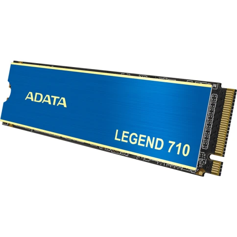 Твердотельный накопитель/ ADATA SSD LEGEND 710, 512GB, M.2(22x80mm), NVMe 1.4, PCIe 3.0 x4, 3D NAND, R/W 2400/1000MB/s, IOPs 90 000/150 000, TBW 130, DWPD 0.23, with Heat Sink (3 года) фото 3