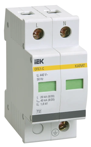 KARAT ОПС1-C УЗИП 2P In=20кА Un=400В Im=40кА IEK фото 1