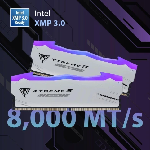 Оперативная память DDR5 2x24GB 8000MHz Patriot PVXR548G80C38KM Viper Xtreme 5 RGB RTL Gaming PC5-64000 CL38 DIMM 288-pin 1.45В с радиатором Ret [PVXR548G80C38KM] фото 10