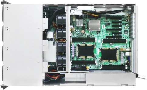 Серверная платформа/ HA401-VG, 4U, 2x2LGA-3647, 24-bay storage server, 24x SATA/SAS hot-swap 3.5"/2.5" universal bay, 2x canister, 4x 9mm 2.5" internal bay, 12G expander board with 2x SFF-8643, 2x SFF-8644, 1300W 1+1 redundant power supply, фото 4