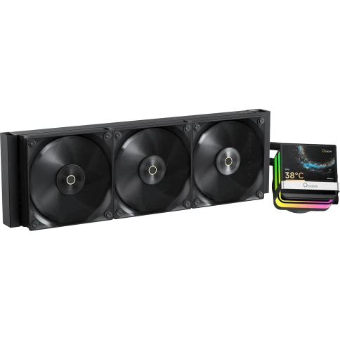 Система жидкостного охлаждения/ Water Cooling System Ocypus Sigma L36 PRO BK (310W, 360mm, LED, Black, ARGB/ Fans: 3x120mm, 90CFM, 2400RPM/ Pump height 97mm, 30dBA, 3100RPM, Rad thickness 27mm/ S: 1851, 1700, 1200, 115X, AM5, AM4) фото 1