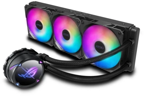 Система водяного охлаждения ASUS ROG Strix LC II 360 ARGB Soc-AM4/1151/1200/2066/1700 черный 4-pin 37.6dB Al Ret (90RC00F1-M0UAY4) [90RC00F1-M0UAY4] фото 1