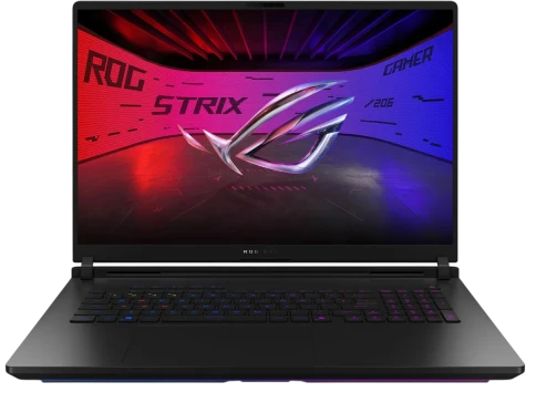 Ноутбук/ ASUS ROG Strix SCAR 18 G835LX-SA017 18"(2560x1600 mini LED)/Intel Core Ultra 9 275HX(2.7Ghz)/32768Mb/1024PCISSDGb/noDVD/Ext:NVIDIA GeForce RTX 5090(24576Mb)/Cam/BT/WiFi/90WHr/war 1y/3.3kg/Off Black/DOS фото 1