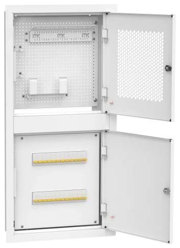 ITK LINEA R встр. двухсек. 2 ком. 400х850мм дв. мет. белый фото 1