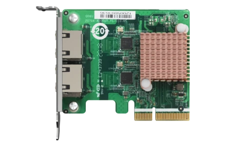 Сетевая карта/ QNAP QXG-2G2T-I225 2-port 2.5 GbE network expansion card, Controller I225-LM,  PCIe Gen2 x2, 3 x Brackets included (Full-height, Low-profile and Specialized for QNAP NAS) фото 5