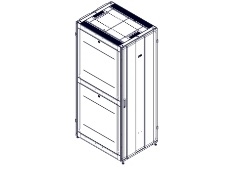 Шкаф Systeme Electric, серия Uniprom, 48U-800/1070, боковые панели 4шт, черный фото 6