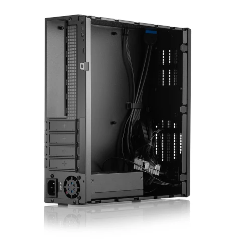 Корпус с блоком питания 400Вт./ Case Foxline mATX Desktop 400W FL-461 mATX case, black, w/PSU FLEX 400W, w/1xUSB3.0+1xType-C (USB2.0) фото 3