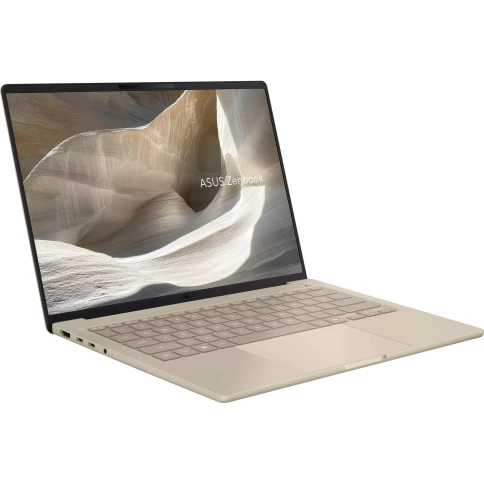 Ноутбук/ ASUS UX3407NA-QD100W 14"(1920x1200 OLED)/Qualcomm Snapdragon X2 Elite X2E-88-100(3.4Ghz)/32768Mb/1024SSDGb/noDVD/Int:Shared/Cam/BT/WiFi/70WHr/war 1y/0.99kg/Zabriskie Beige/Win11Home + маг-алюм корп; +чехол фото 2